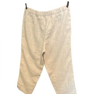 J.Jill Love Linen Flax Relaxed Fit Ankle Pants Women's Large Petite NWT